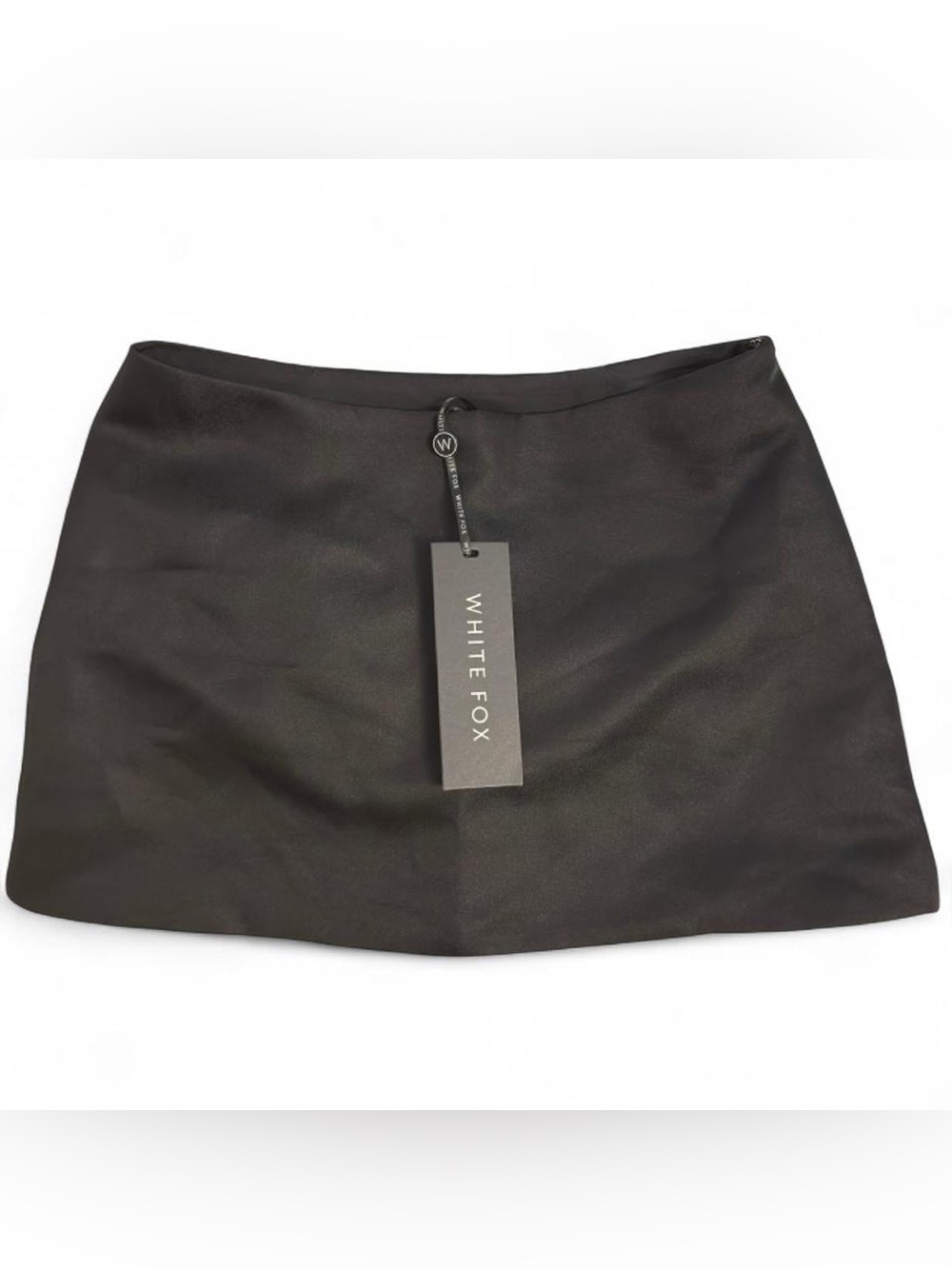 Women's Black Mini Skirt white fox